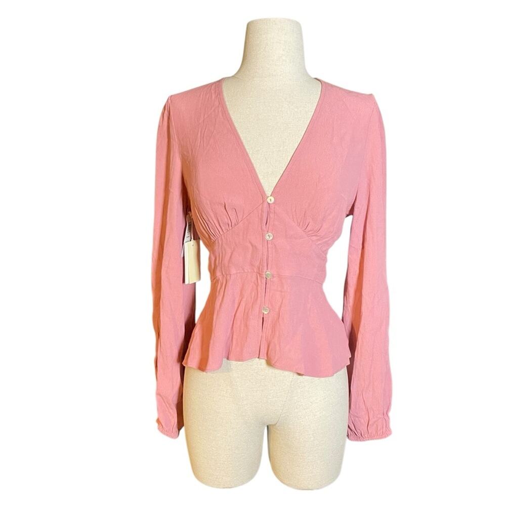 WILFRED NWT prairie button down blouse | S